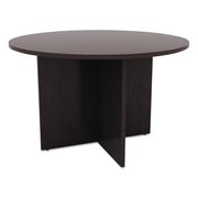 Alera Round Conference Table, 29.5", Espresso Top, Textured Woodgrain Laminate VA7142ES
